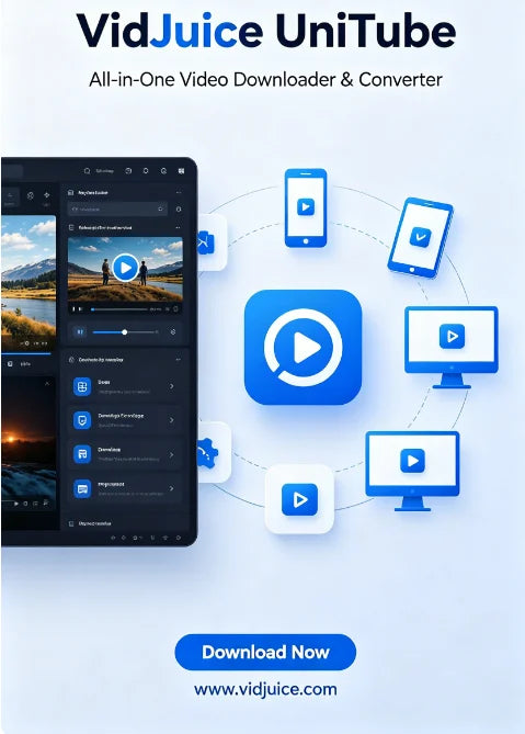 VidJuice UniTube Professional 1 PC License Support 8K Video Downloader & MP3 Converter 12 Months Subscription Fast Delivery