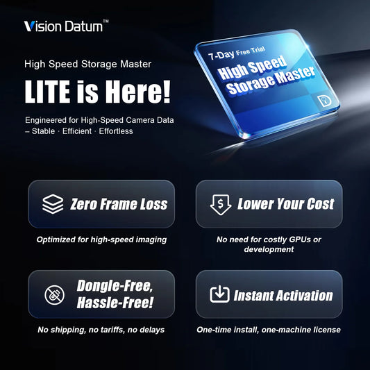 High-Speed 1000fps Video Recording Software with GigE USB3 Industrial Cameras 1-Year Warranty Internet Version Type in Stock