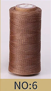 1mm 150D Leather Waxed Thread Cord for DIY Handicraft Tool Hand Stitching Thread 50 Meters Flat Waxed Sewing Line