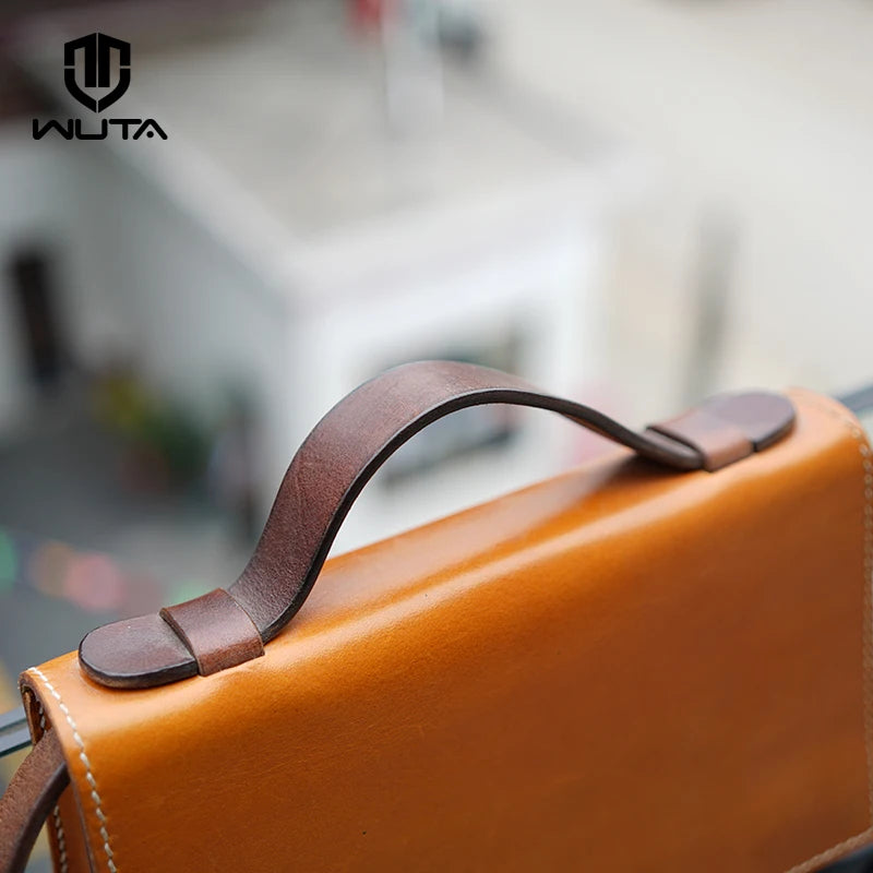 WUTA Vegetable Tanned Leather Belt Blank Shoulder Strap Making Genuine Leather Belt Strip For DIY Backpack Should Bag Handle