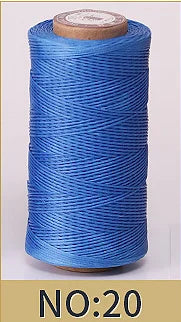 1mm 150D Leather Waxed Thread Cord for DIY Handicraft Tool Hand Stitching Thread 50 Meters Flat Waxed Sewing Line