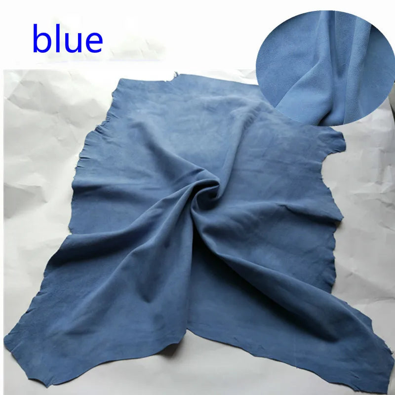 High quality Sheep goat skin real leather Genuine leather suede face soft whole skin leather material 0.4-0.6 mm thick
