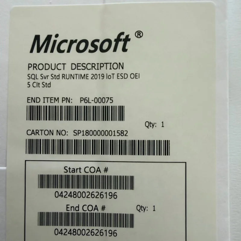 SQL Server 2019 Standard Internet DVD Pack 100% Online Activation Key Unlimited Core CAL English for Stock Lifetime Key