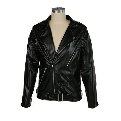 Fashion Leather Jackets Men PU Leather Coat Men Autumn Winter Motorcycle Jacket Men Casual Slim Fit Turn Down Collar Male Jacket