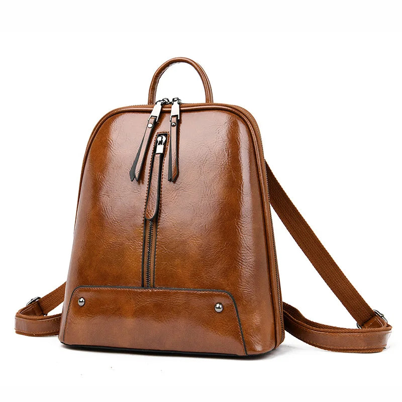 Women Leather Backpack Fashion Backpack Purse Female Travel Shoulder Bag Large Capacity School Bags for Teenage Girl Sac a Dos