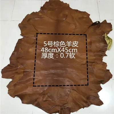 Real leather Nature sheep skin High end first layer sheepskin handmade DIY leather leather fabrics whole piece
