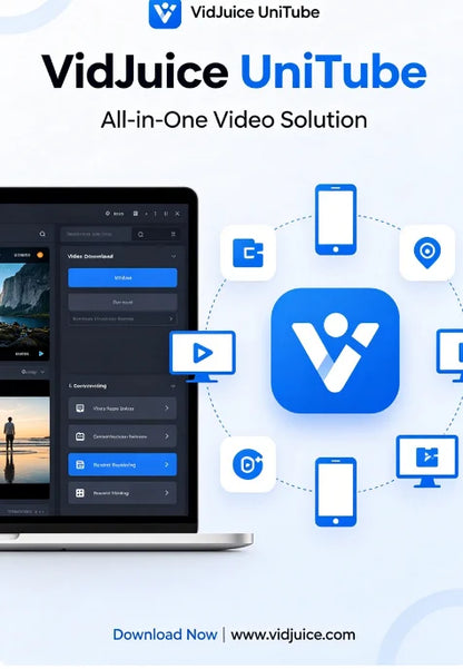 VidJuice UniTube Professional 1 PC License Support 8K Video Downloader & MP3 Converter 12 Months Subscription Fast Delivery