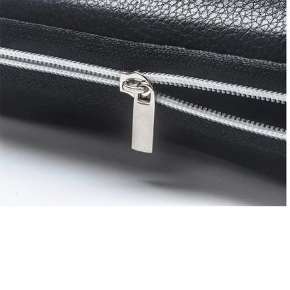 Leather Glasses Case Portable Sunglasses Reading Glasses Carry Bag Hard Zipper Box Protective Case Cover Eyeglasses Accessories