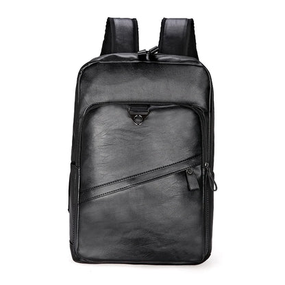Men Backpack PU Leather Bagpack Large Laptop Backpacks Male Mochilas Casual Schoolbag For Teenagers Boys High Quality Rucksack