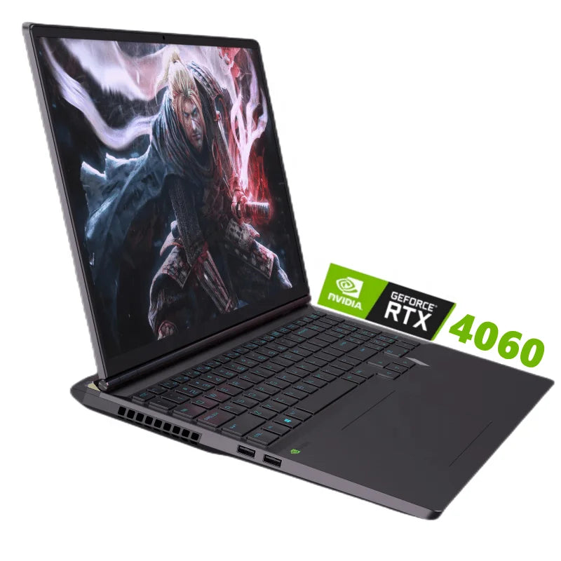 High Quality 16 Inch Intel Core I9-12th Gen I9-12900H 1920x1080 16:9 IPS SSD RTX 4060 Video Card Aluminum Alloy Gaming Laptop