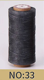 1mm 150D Leather Waxed Thread Cord for DIY Handicraft Tool Hand Stitching Thread 50 Meters Flat Waxed Sewing Line