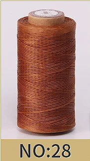 1mm 150D Leather Waxed Thread Cord for DIY Handicraft Tool Hand Stitching Thread 50 Meters Flat Waxed Sewing Line