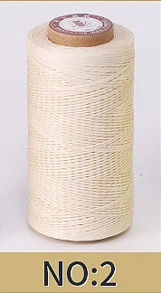 1mm 150D Leather Waxed Thread Cord for DIY Handicraft Tool Hand Stitching Thread 50 Meters Flat Waxed Sewing Line