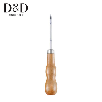 300M Nylon Sewing Thread Leather Sewing Waxed Thread & Wooden Handle Sewing Awl for Repair Shoes Hand Stitching Sewing Tools