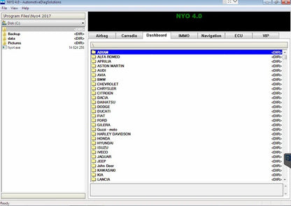 2025 Hot Auto Repair Software Latest 2017 NYO 4 Full Database Airbag+ Carradio+ Dashboard+ IMMO+ Navigation Free remote install