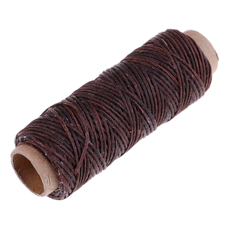50m/Roll DIY Waxed Sewing Thread For Leather Shoe Hand Stitching Crafts Tool Hand Stitching For Leather Sewing Thread