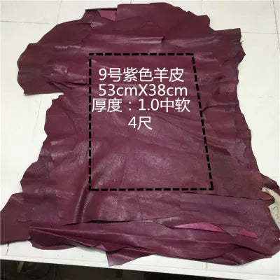 Real leather Nature sheep skin High end first layer sheepskin handmade DIY leather leather fabrics whole piece