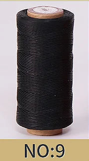 1mm 150D Leather Waxed Thread Cord for DIY Handicraft Tool Hand Stitching Thread 50 Meters Flat Waxed Sewing Line