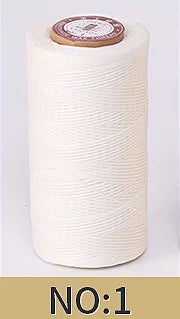 1mm 150D Leather Waxed Thread Cord for DIY Handicraft Tool Hand Stitching Thread 50 Meters Flat Waxed Sewing Line