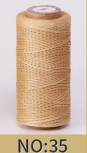 1mm 150D Leather Waxed Thread Cord for DIY Handicraft Tool Hand Stitching Thread 50 Meters Flat Waxed Sewing Line