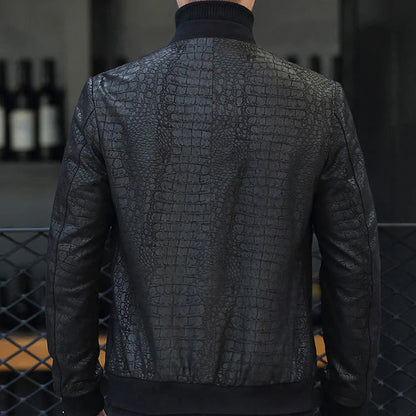 Spring/Winter Genuine Leather Jacket For Men Male High End Sheepskin Business Leisure Motorcycle Thin Coat Chaquetas Hombre