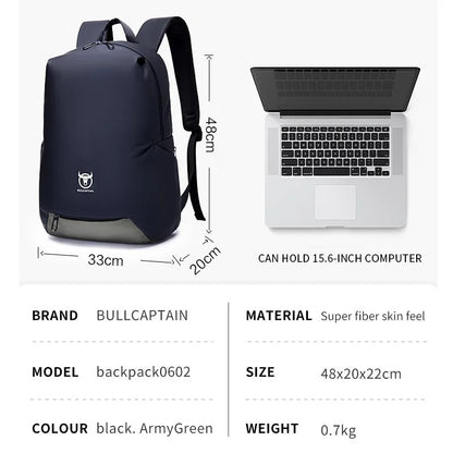 Men School Bag Laptop Backpack Sports Daypacks Waterproof  Shoulder Bags Anti-thief  Large Capacity Travel Bag  for 15" Laptops