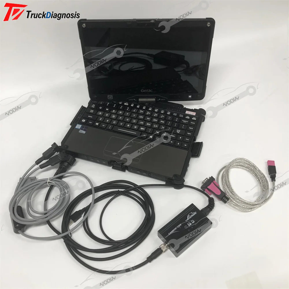 Forklift Truck Diagnostic Tool for Linde Canbox 2 USB + Linde PathFinder LSG Software with V110 Laptop