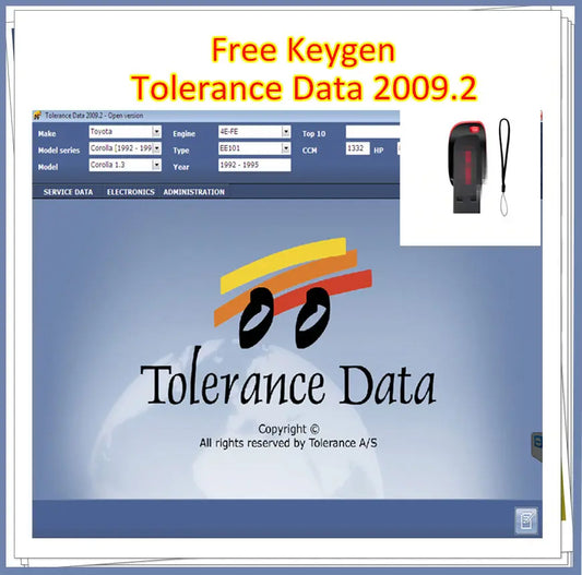 Auto Repair Software Tolerance Data 2009.2 Auto Repair Program Data with Free Keygen Install Video Guide Car Repair Software