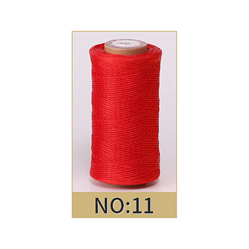 50M 0.8Mm Thickness Waxed Thread For Leather Waxed Cord For Diy Handicraft Tool Hand Stitching Thread Flat Waxed Sewing Line