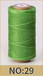 1mm 150D Leather Waxed Thread Cord for DIY Handicraft Tool Hand Stitching Thread 50 Meters Flat Waxed Sewing Line