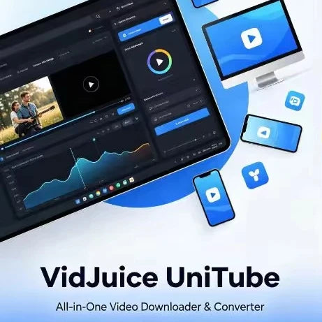 VidJuice UniTube Professional 1 PC License Support 8K Video Downloader & MP3 Converter 12 Months Subscription Fast Delivery
