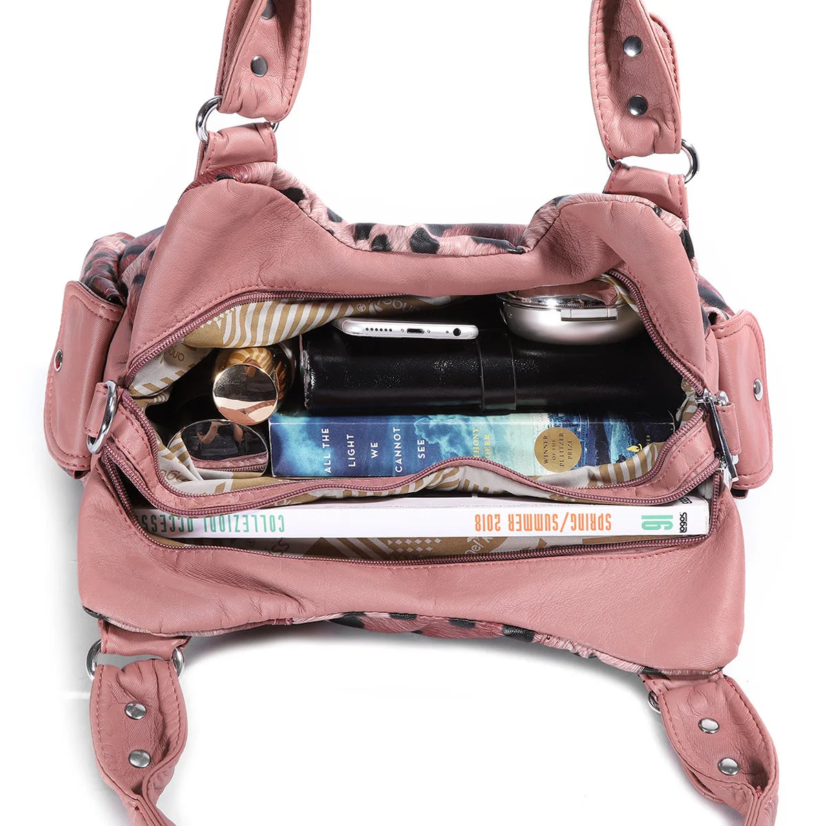Brand Luxury Women Handbags 2021 High Quality Soft Leather Shopping Tote Bag Multifunction Large Capacity Messenger Shoulder Bag
