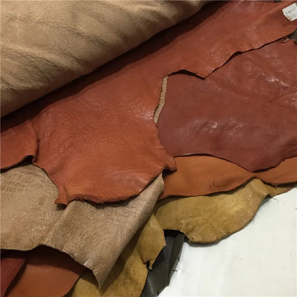 Real leather Nature sheep skin High end first layer sheepskin handmade DIY leather leather fabrics whole piece