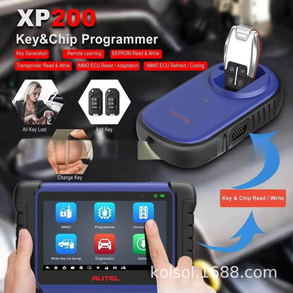 Autel MaxiIM IM508S Universal Diagnostic Scanner Key Programming Tool OBD2 for ABS 1 Year Warranty Android LCD Display 12V