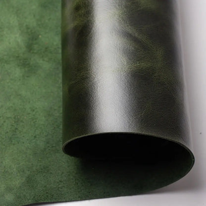 Natural Leather 1.8mm Oil Wax Tanned Cowhide Material Fabric Piece Genuine Leather Wallet Handbag Shoes DIY Leather Craft