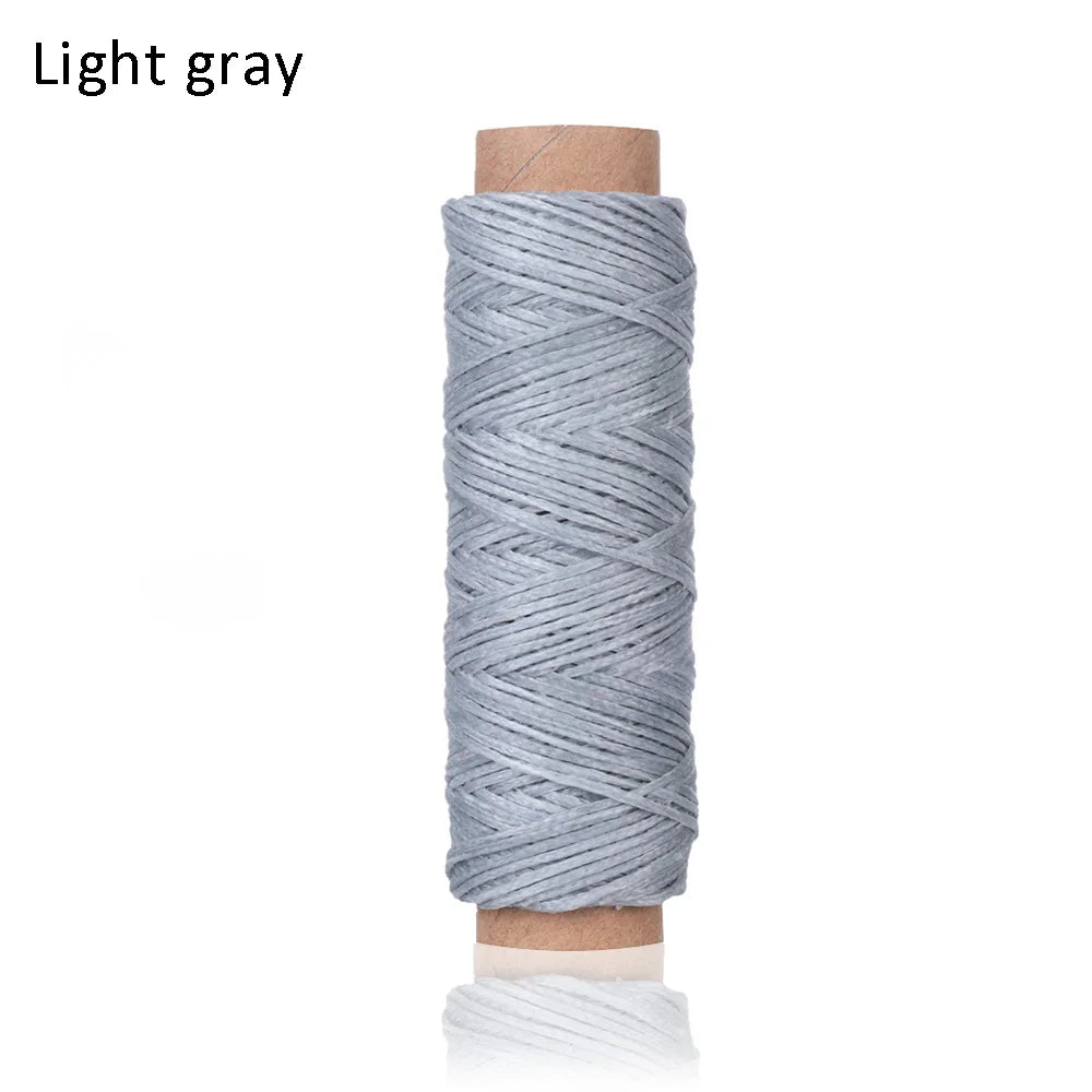 30m/Roll 1mm Durable Waxed Thread Cotton Cord String Strap Hand Stitching Thread for Leather Material Accessories Handcraft Tool