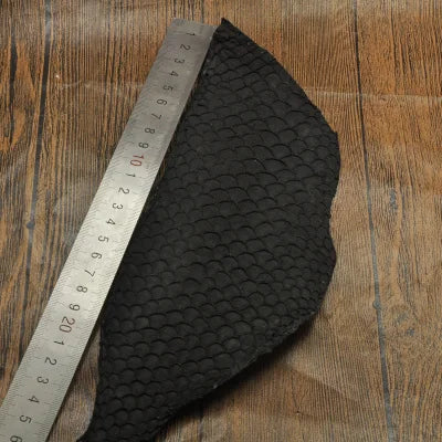 25*10cm Colorful Genuine Salmon fish skin leather piece multi color DIY bag belt shoes accessories