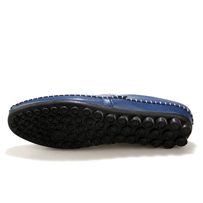 Genuine Leather Half Shoes For Men Slip On Mules Casual Loafers Leather Slippers Indoor Outdoor High Quality Summer Breathable