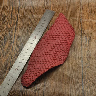 25*10cm Colorful Genuine Salmon fish skin leather piece multi color DIY bag belt shoes accessories