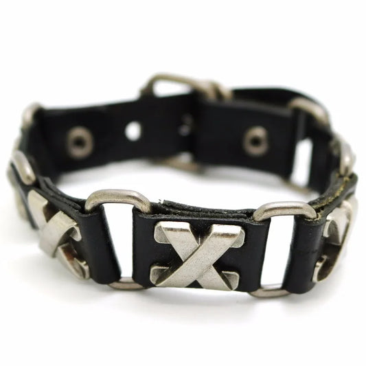 2018 New Accessories For Men And Women  Retro Casual leather Bracelet Men Fashion Punk Bracelet Bracelet