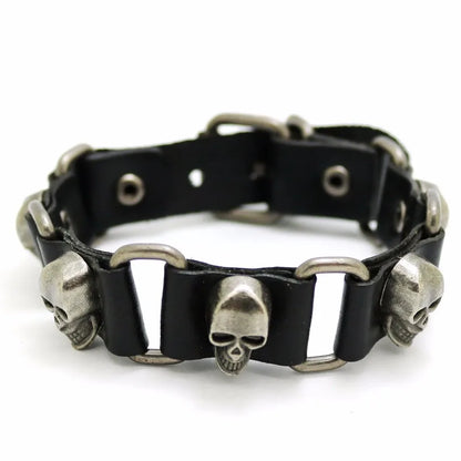 2018 New Accessories For Men And Women  Retro Casual leather Bracelet Men Fashion Punk Bracelet Bracelet