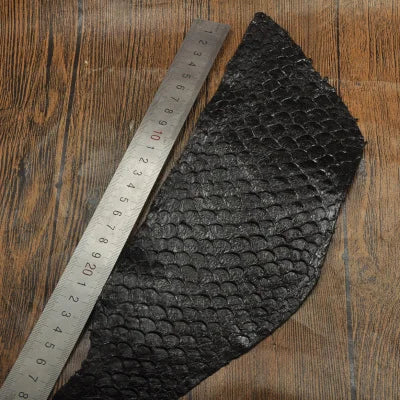 25*10cm Colorful Genuine Salmon fish skin leather piece multi color DIY bag belt shoes accessories