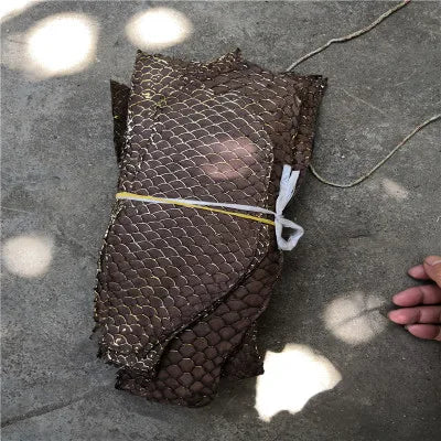 25*10cm Colorful Genuine Salmon fish skin leather piece multi color DIY bag belt shoes accessories