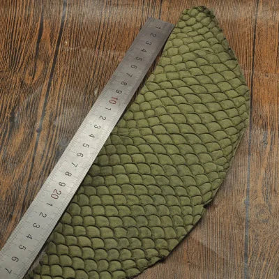 25*10cm Colorful Genuine Salmon fish skin leather piece multi color DIY bag belt shoes accessories