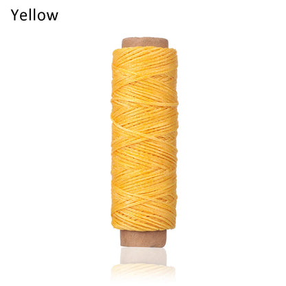 30m/Roll 1mm Durable Waxed Thread Cotton Cord String Strap Hand Stitching Thread for Leather Material Accessories Handcraft Tool