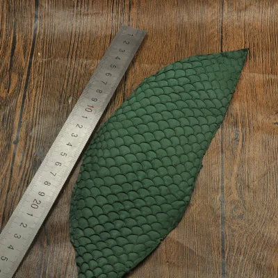 25*10cm Colorful Genuine Salmon fish skin leather piece multi color DIY bag belt shoes accessories