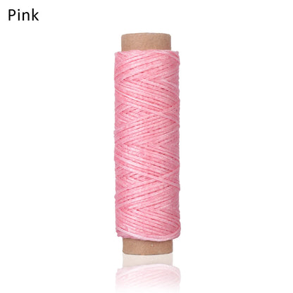 30m/Roll 1mm Durable Waxed Thread Cotton Cord String Strap Hand Stitching Thread for Leather Material Accessories Handcraft Tool