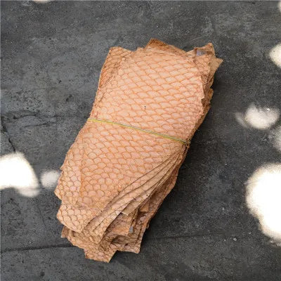 25*10cm Colorful Genuine Salmon fish skin leather piece multi color DIY bag belt shoes accessories