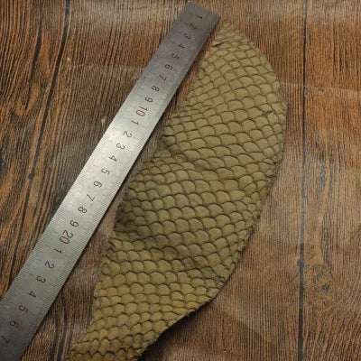 25*10cm Colorful Genuine Salmon fish skin leather piece multi color DIY bag belt shoes accessories
