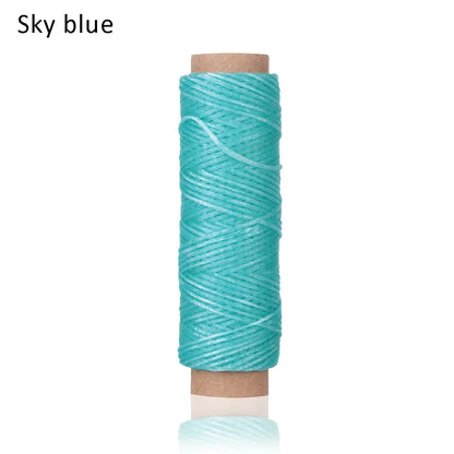 30m/Roll 1mm Durable Waxed Thread Cotton Cord String Strap Hand Stitching Thread for Leather Material Accessories Handcraft Tool